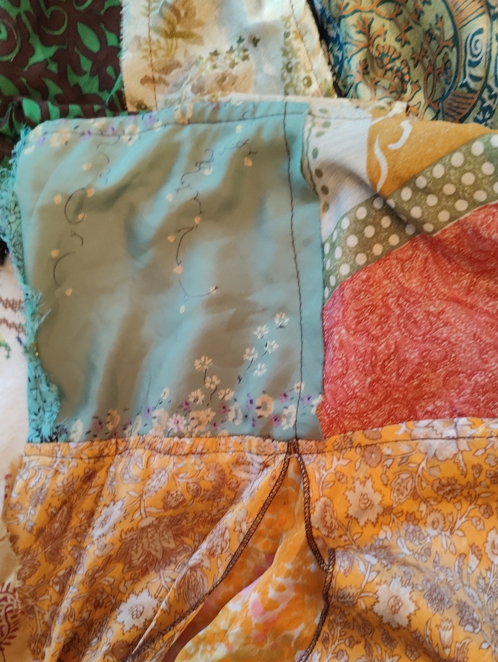 Unbranded Patchwork Halter Dress - Picture 13 of 15